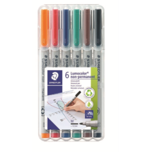 Stylo universel Lumocolor non-p M, 6 pièces