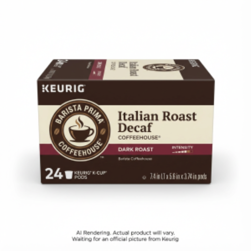 Barista Prima Coffeehouse® Coffee Single Serve - Bapr Kcup Italian Rst Dcf 24Ct Ca
