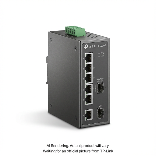 Commutateur industriel facile à gérer Gigabit 6 ports Omada