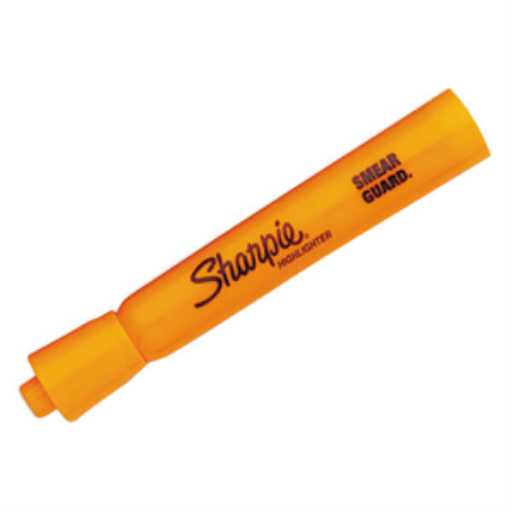 Sharpie Tank Highlighter, Chisel Tip, Orange, 1 Unit