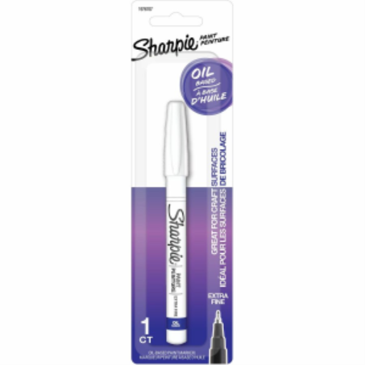 Sharpie Oil-Based Paint Markers - Extra Fine Marker Point - White Ink - Oil Based - 1/Pack
