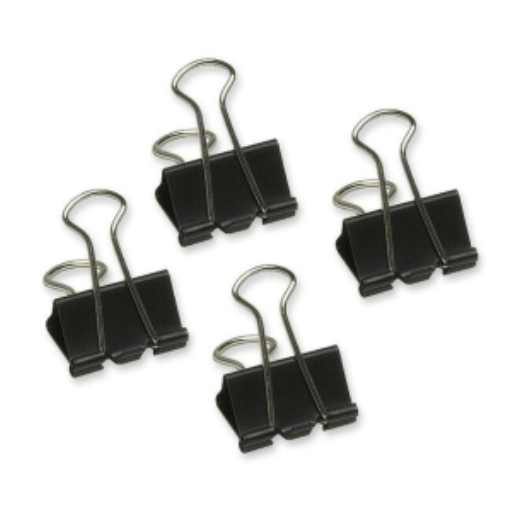 Fold Back Clips 1" – 25 mm - 12 per Box / Pince-notes 1 po – 25 mm - 12 par boite