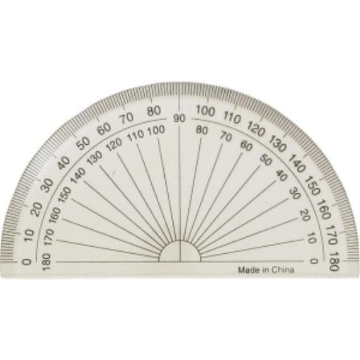 180° 4” Protractor - Carded / 
Rapporteur 180° de 4 po - sur carte