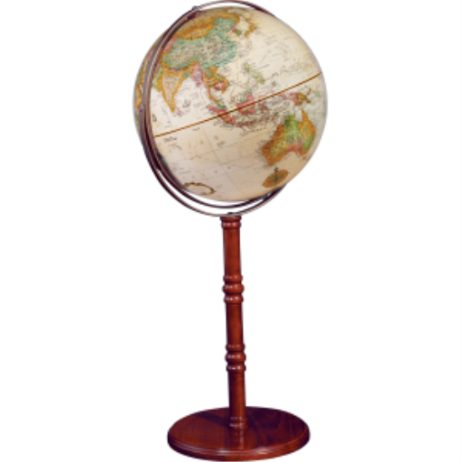 Commander Ii 16"/40.5 Cm Diameter Antique Ocean Floor Globe (English)