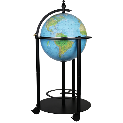Replogle Bar Globe 16"/40,5 cm de diamètre, océan bleu, globe de bureau illuminé (Anglais)