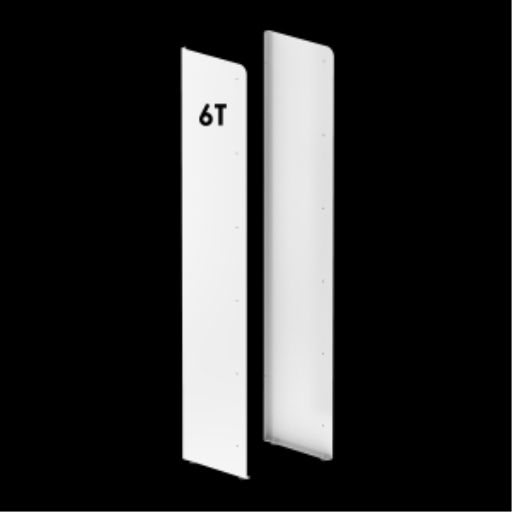 (CUSMA form attached) Rakabot Titan 6 Tier  powder coated side panel PURE WHITE