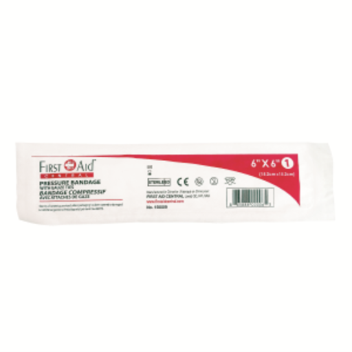 Sterile Compress Pressure Bandage, 6"x6"
