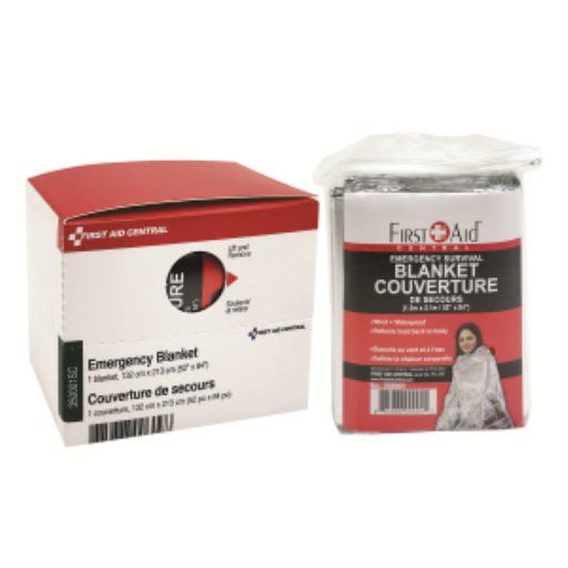 Emergency Mylar Blanket 1.3m x 2.1m (52" x 84"), 1 per Box