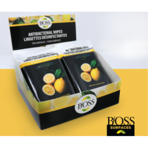 BIOSS005 BiOSS ANTIBACTERIAL WIPES FOR SURFACES - (10 inner