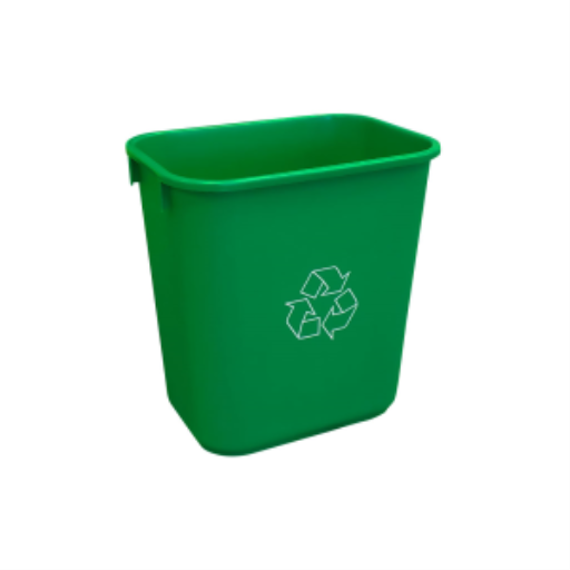 Soft Wastebasket 26L Green