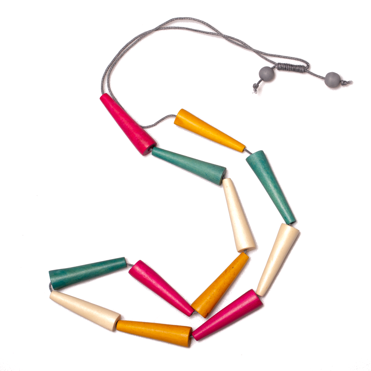 Collier Cône en Bois
