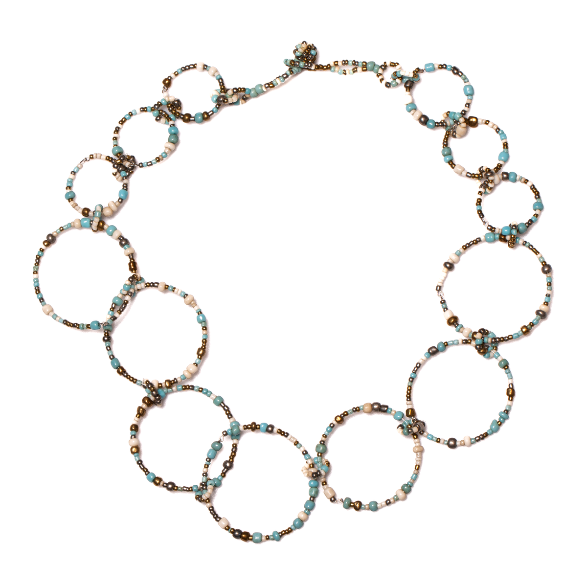 Beaded Hoop Necklace