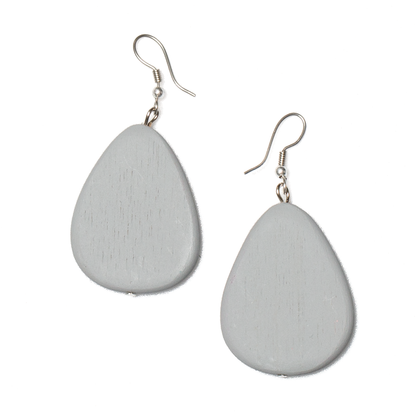 Wooden Pebble Earring
