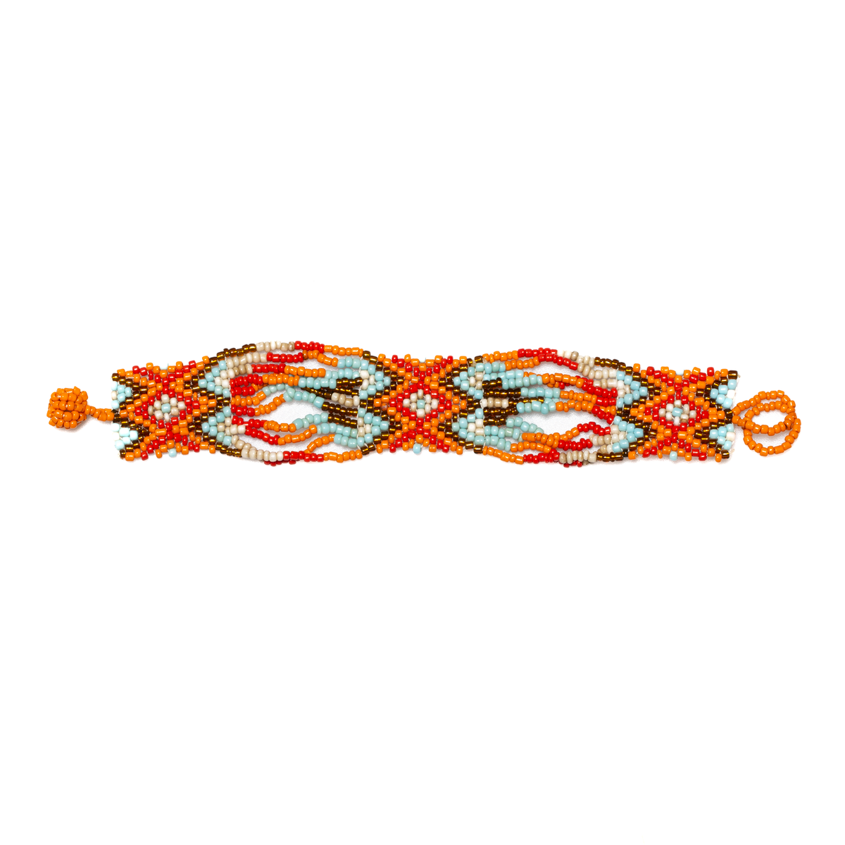 Bracelet enveloppant étroit de style aztèque