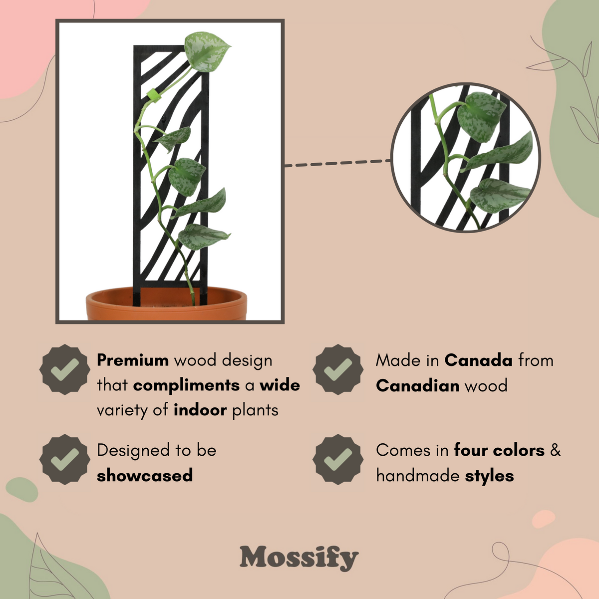 Trellis en bois Zébra