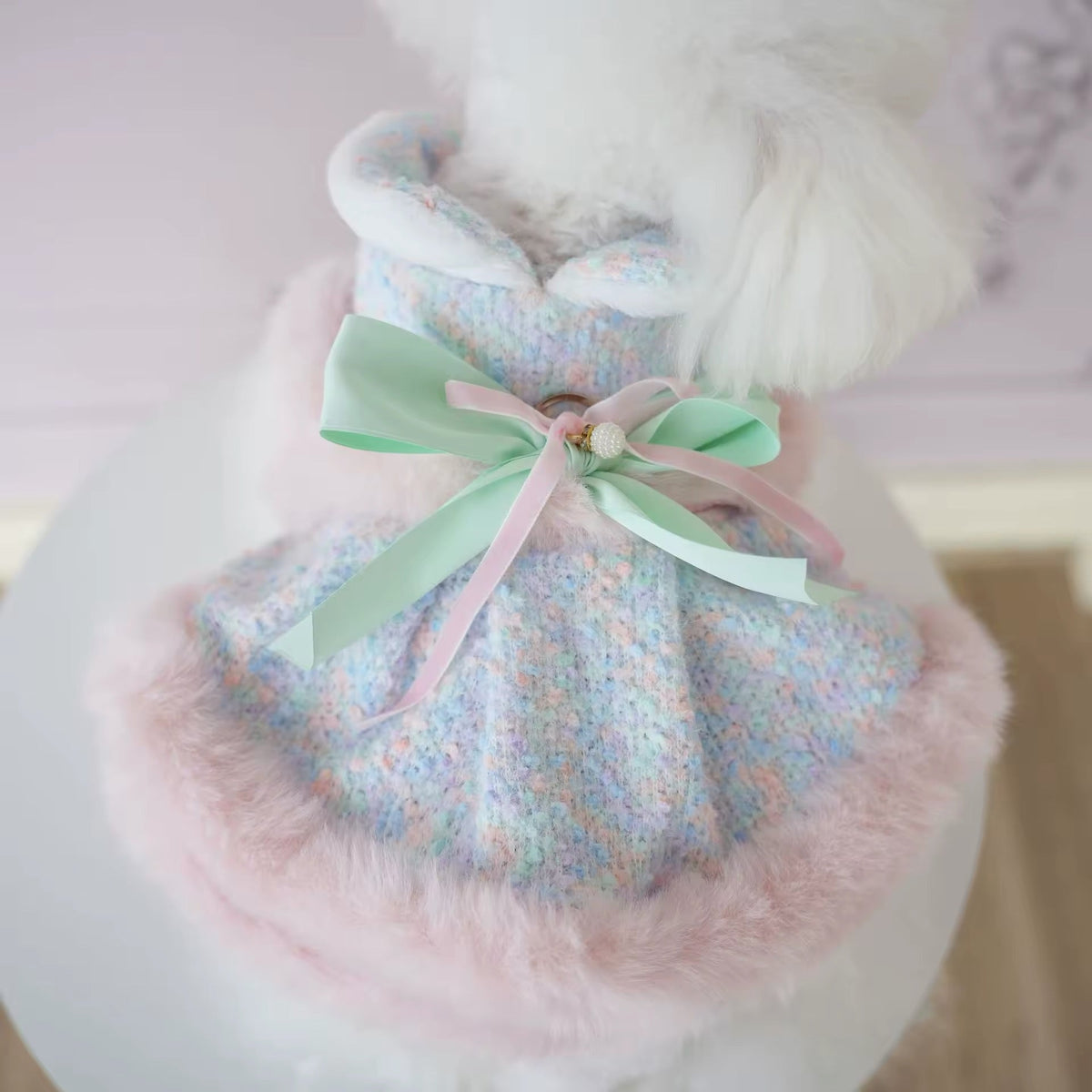 Manteau de Pâques Princessa pour chiens | Tenue de luxe printanière pour chiens