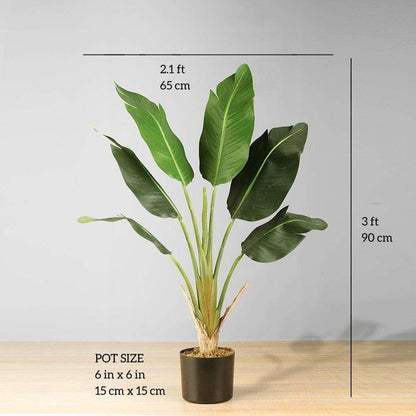 Plante en pot Oiseau de Paradis Artificiel Lola 91 cm
