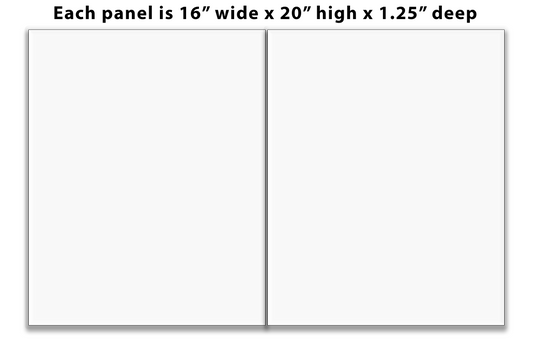 Split Canvas Prints Diptych 16" x 20" each panel