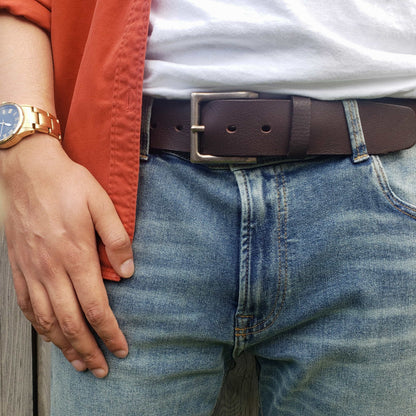 The Long Haul Belt - Classic Cognac 100% Real Leather Belt
