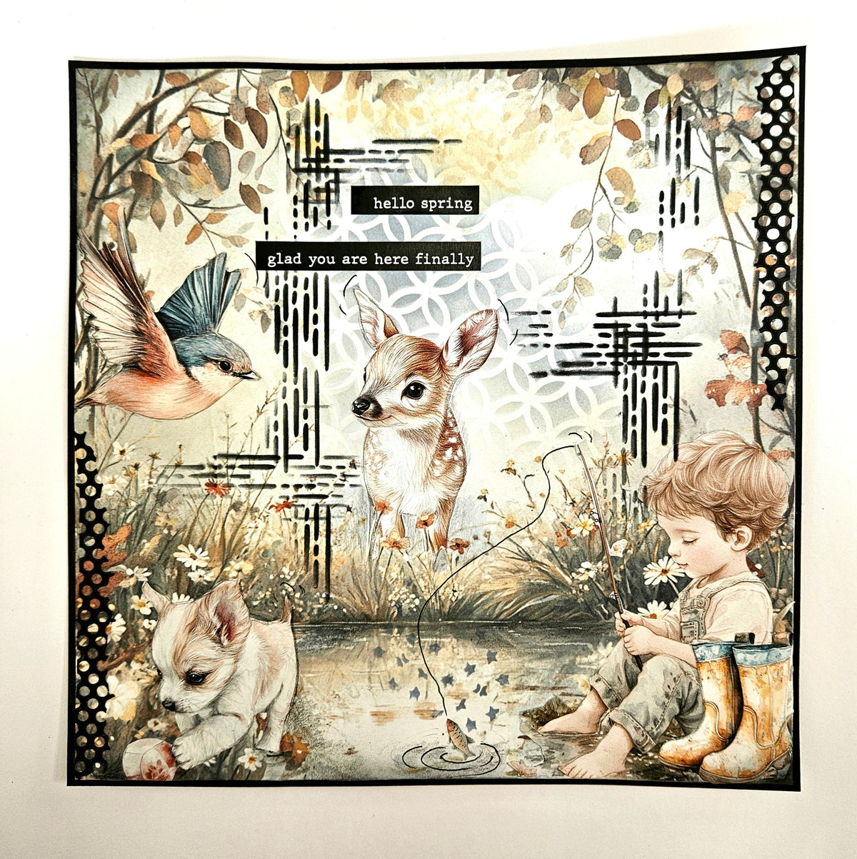 Dutch Doobadoo DDBD Collage Joyeux Printemps
