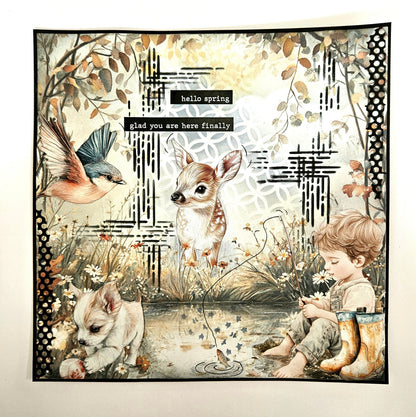 Dutch Doobadoo DDBD Collage Joyeux Printemps