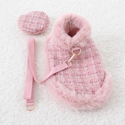 Ensemble pour chien Missy Baby en tweed | Tenue classique coordonnée pour chien