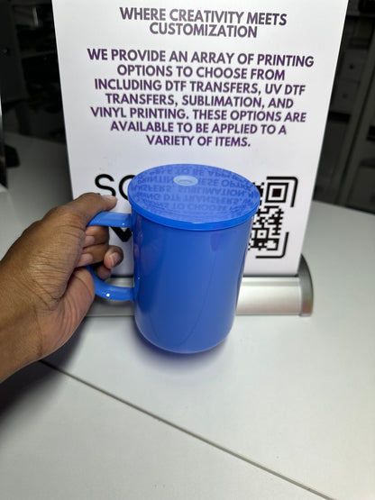Mug en verre néon 500 ml - Mug vierge personnalisable pour sublimation et vinyle