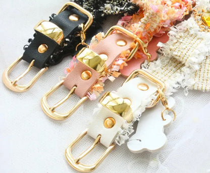 Collier pour chien en tweed fait main | Collier de luxe pour animaux de compagnie