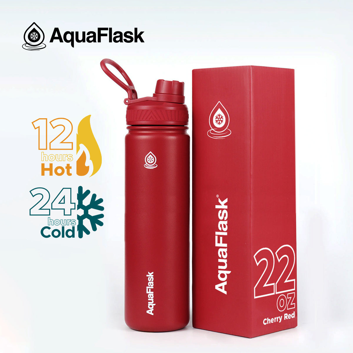 Bouteilles d'eau isothermes sous vide AquaFlask Original 650 ml (22 oz)