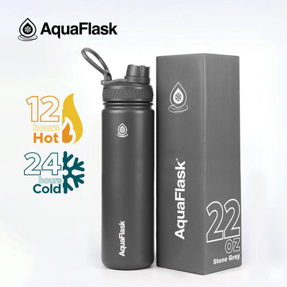Bouteilles d'eau isothermes sous vide AquaFlask Original 650 ml (22 oz)