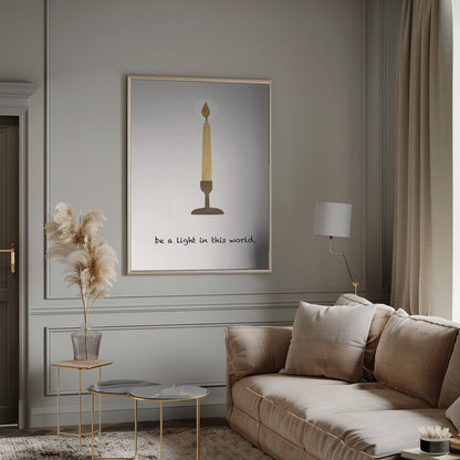 Décoration murale « Sois une lumière »