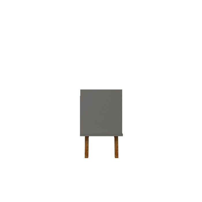 Meuble TV Malmo Modern 180 cm avec 2 tiroirs - Gris/Marron