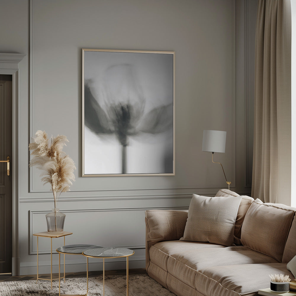 Art mural Tulipe monochrome