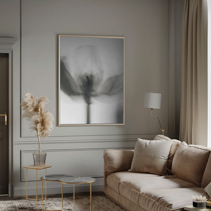 Art mural Tulipe monochrome