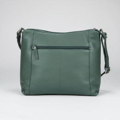 Greenwood Leather Elegant Crossbody Bag. Full-Grain Leather Shoulder Bag