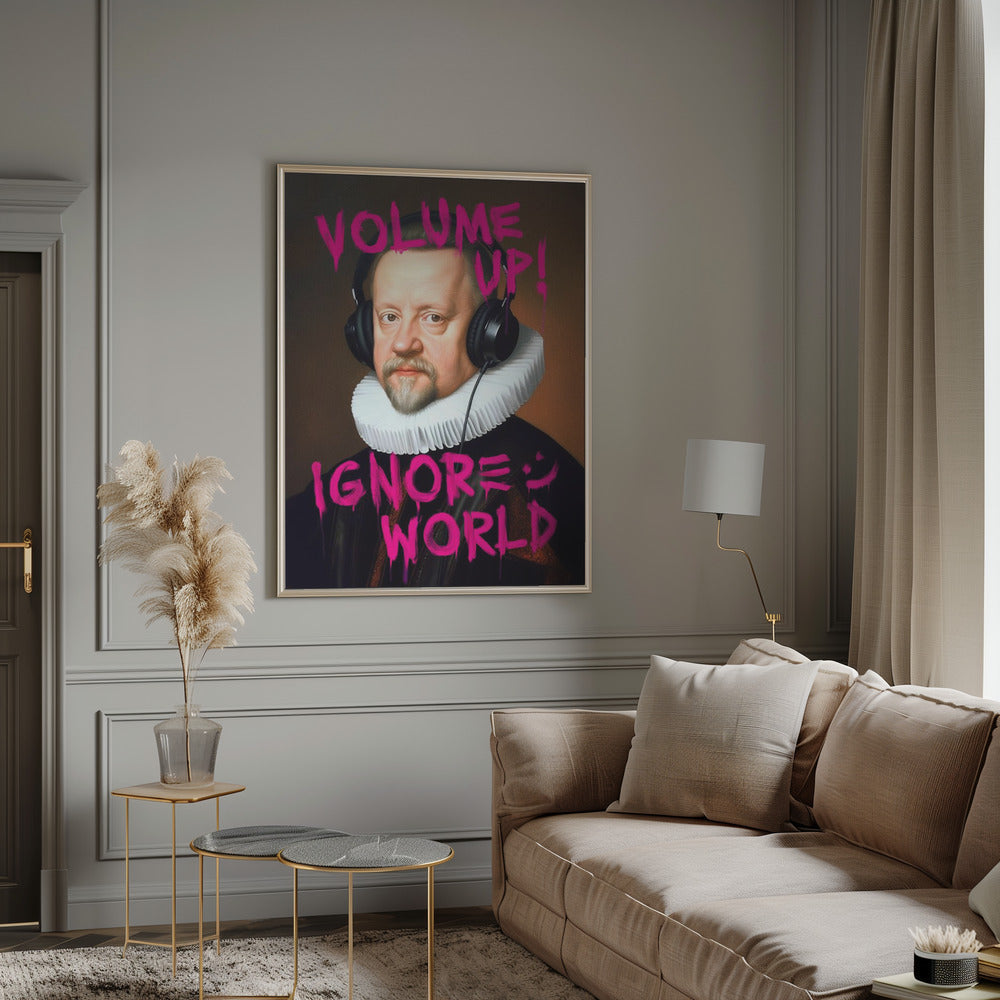 Impression sur toile « Augmenter le volume »