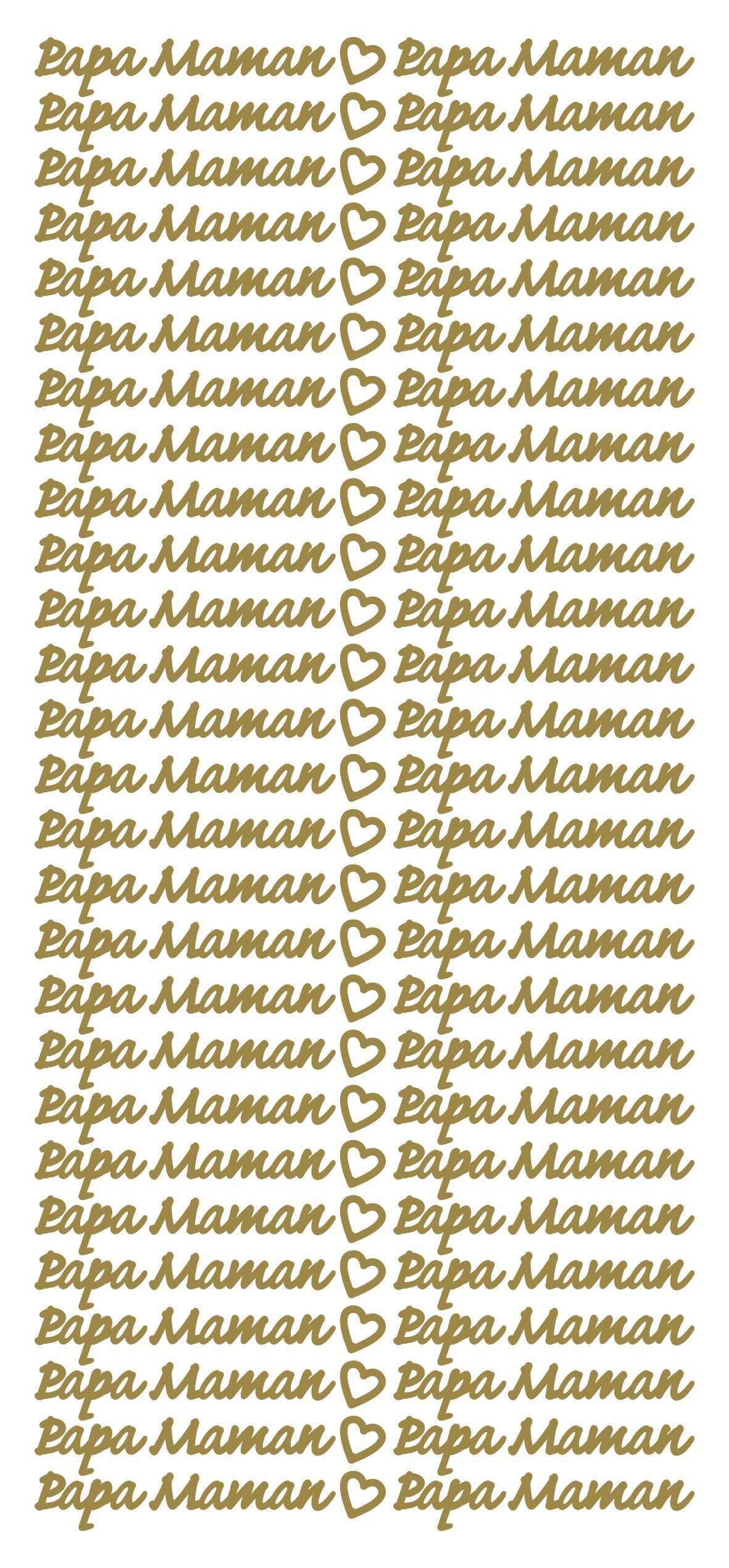 Autocollants à décoller – Papa Maman