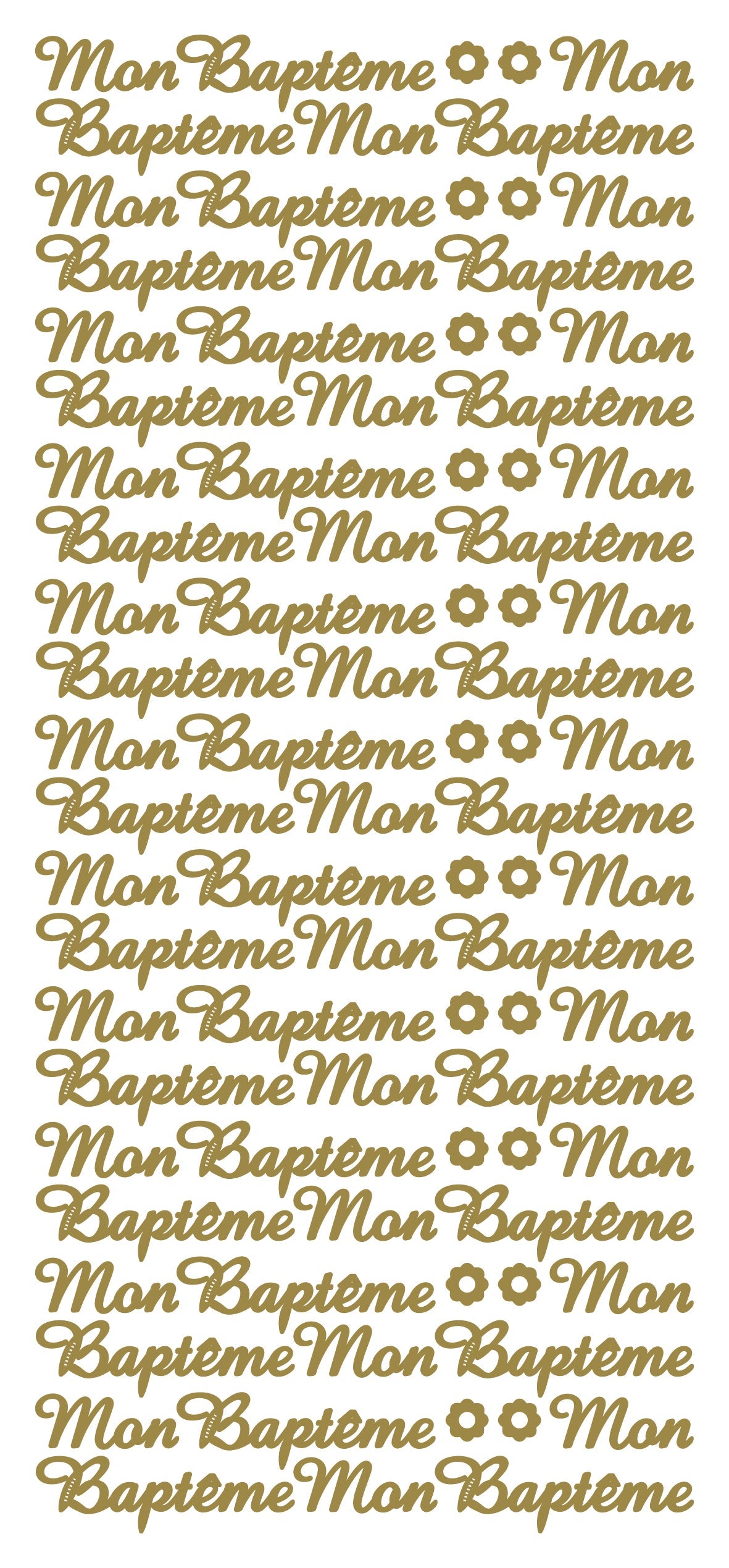 Peel Off Stickers - Mon Baptême