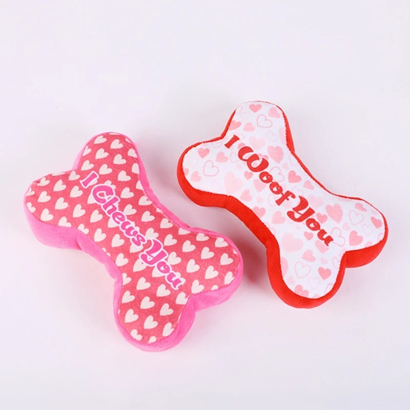Jouet en forme d'os pour chien | Jouet pour chien « Love Bone »