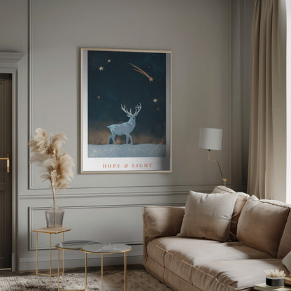 Décoration murale « Hope & Light », imprimée sur toile