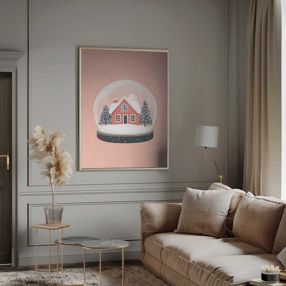 Décoration murale Ornement de Noël Illustration sur verre Impression sur toile