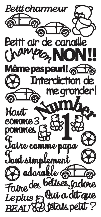 Peel Off Stickers - Petit Charmeur