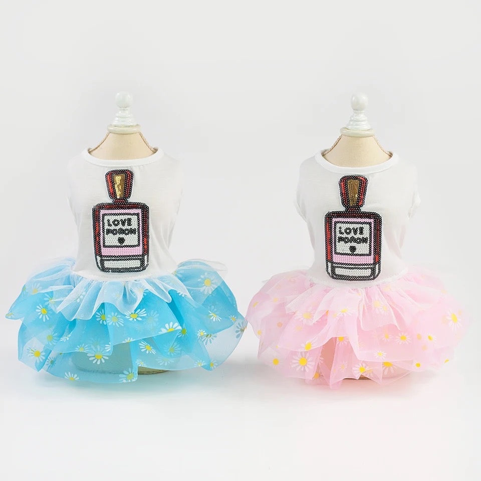 Robe tutu pour chien « Love » | Robe pour animaux de compagnie