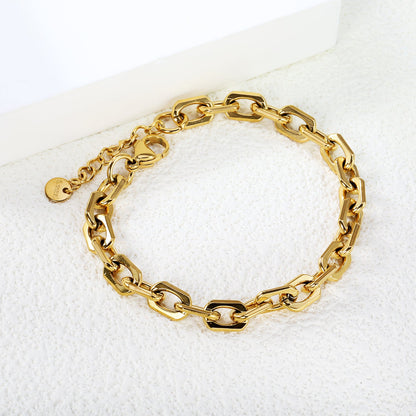 Bracelet à fermoir rond rayonnant