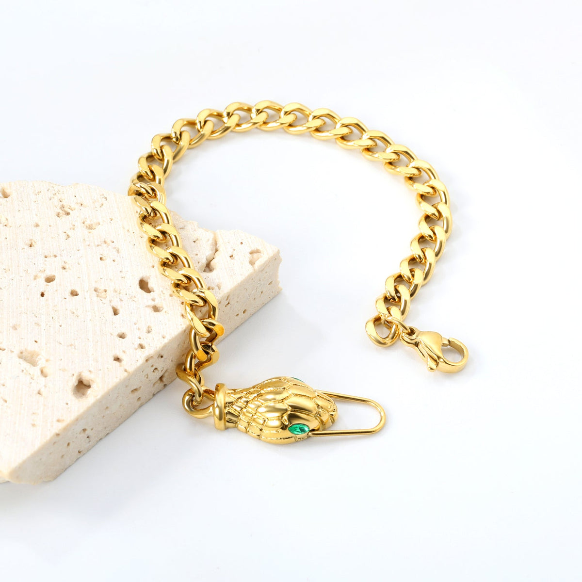 Emerald Serpent Bracelet
