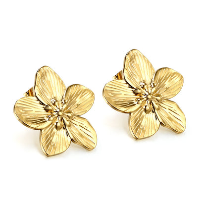 Boucles d'oreilles Charm Fleur de Pêcher