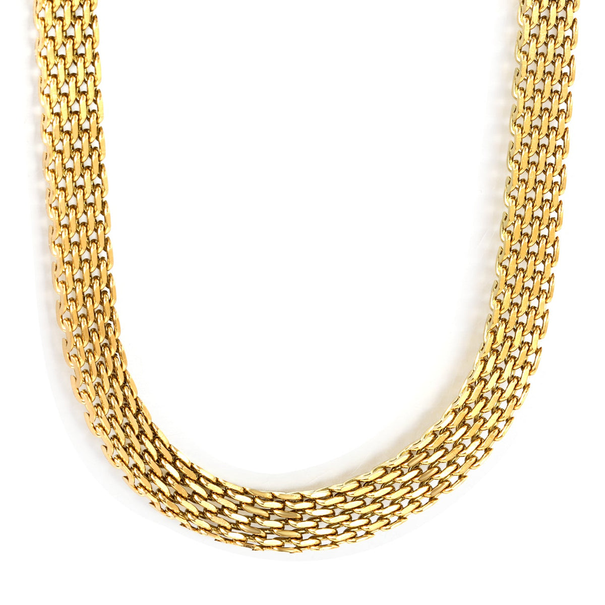 Collier chaîne tressée
