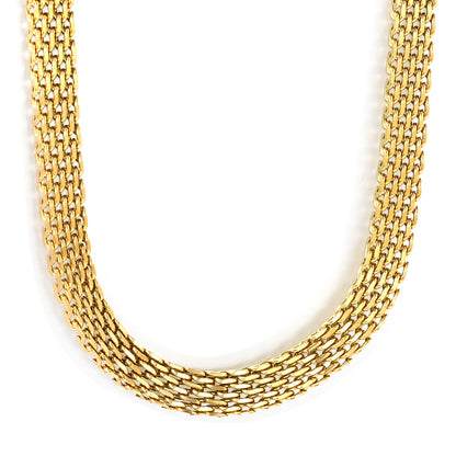 Collier chaîne tressée