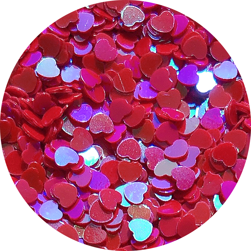 Paillettes Cœur rouge