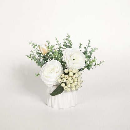 Aviva Artificial Potted Flower Bouquet 8''X8''